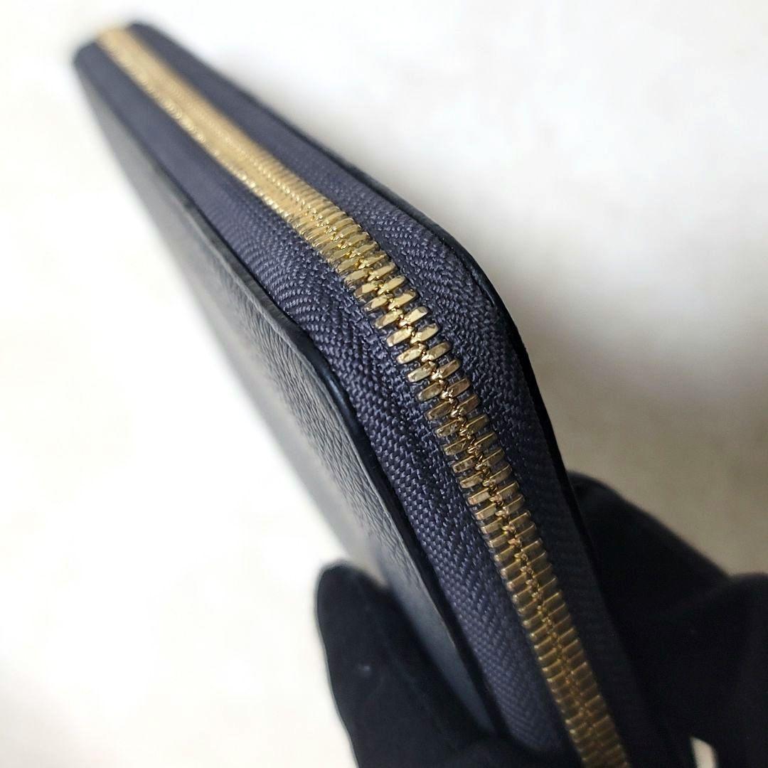 未使用 MCM 長財布 ロングウォレット ネイビー ラウンドジップ 付属品付き