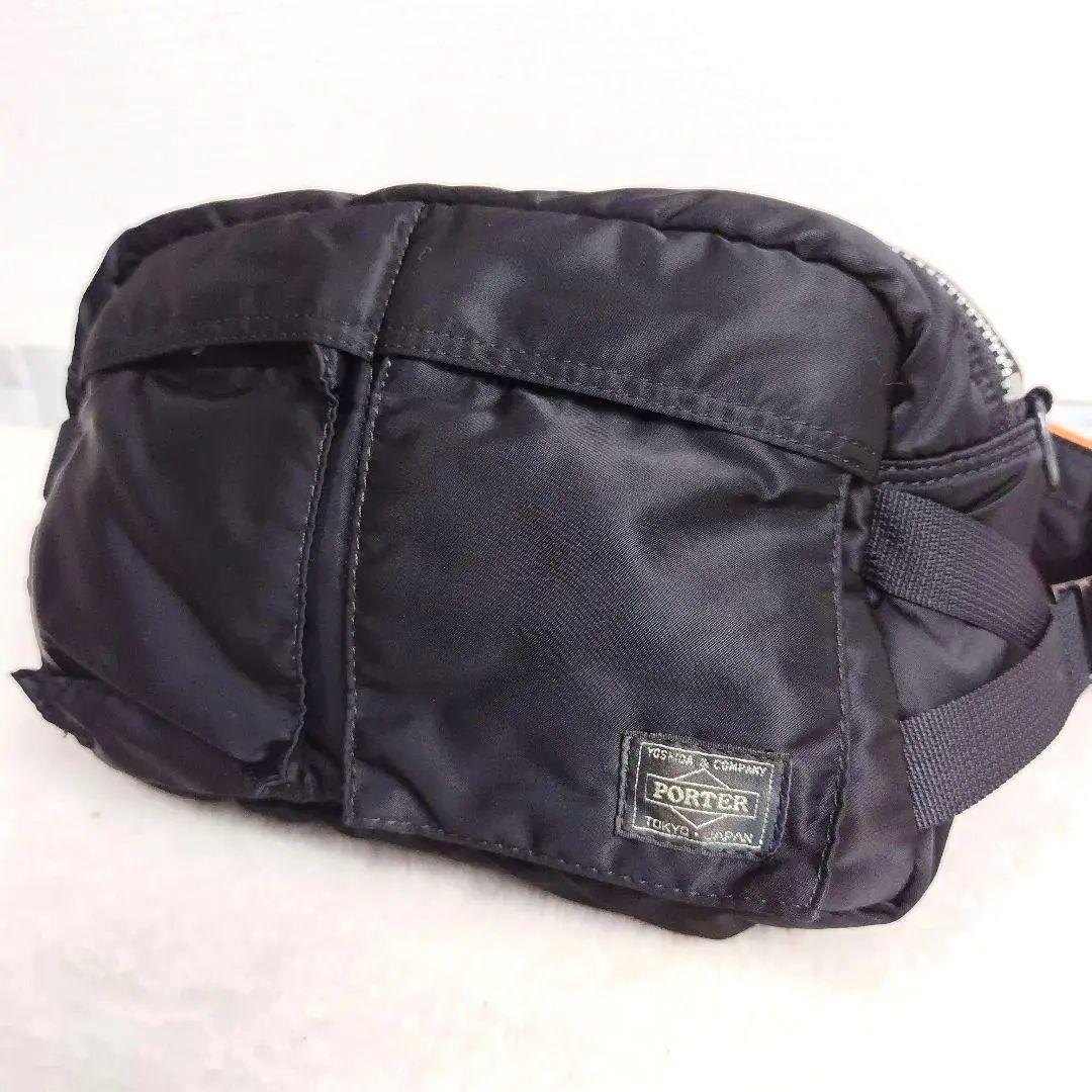 ✨極美品✨PORTER　TANKER　ウエストバック　ショルダーバッグ 黒
