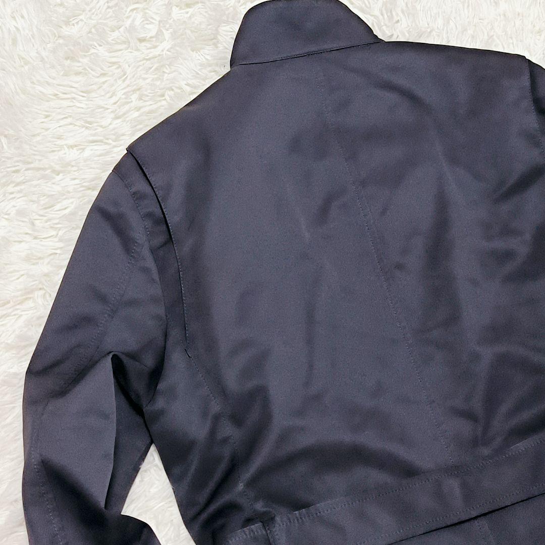 【極美品】TAKEO KIKUCHI ライナー付ステンカラーコート ネイビー L