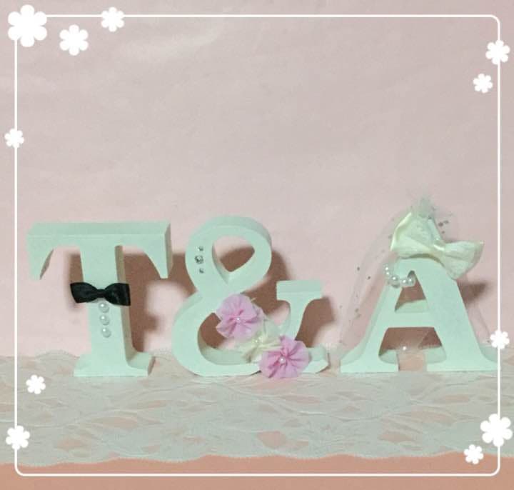 あやか様確認用♡ウエディングバージョン・イニシャルオブジェ