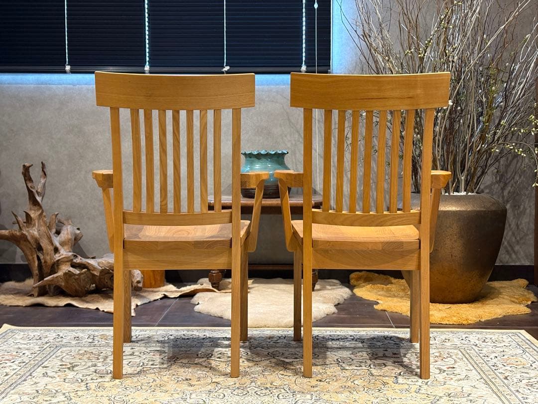 無垢材 ダイニングチェア アームチェア チェア アンティーク ヴィンテージ YZ