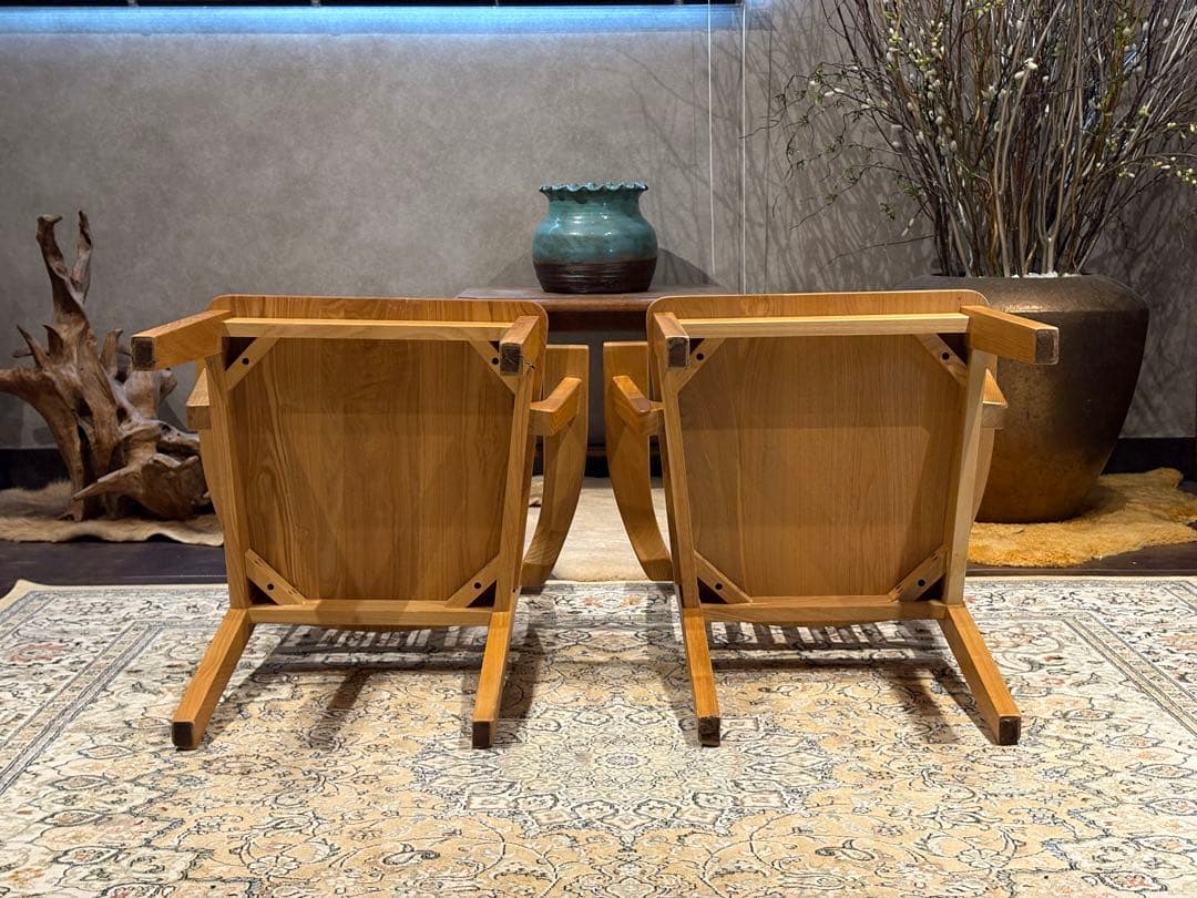 無垢材 ダイニングチェア アームチェア チェア アンティーク ヴィンテージ YZ