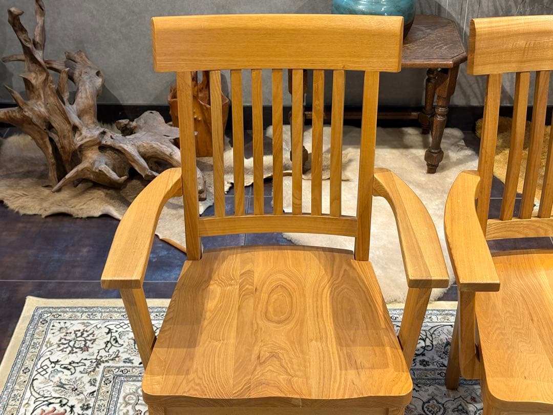 無垢材 ダイニングチェア アームチェア チェア アンティーク ヴィンテージ YZ