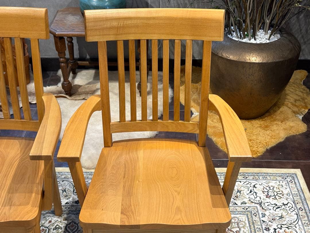 無垢材 ダイニングチェア アームチェア チェア アンティーク ヴィンテージ YZ