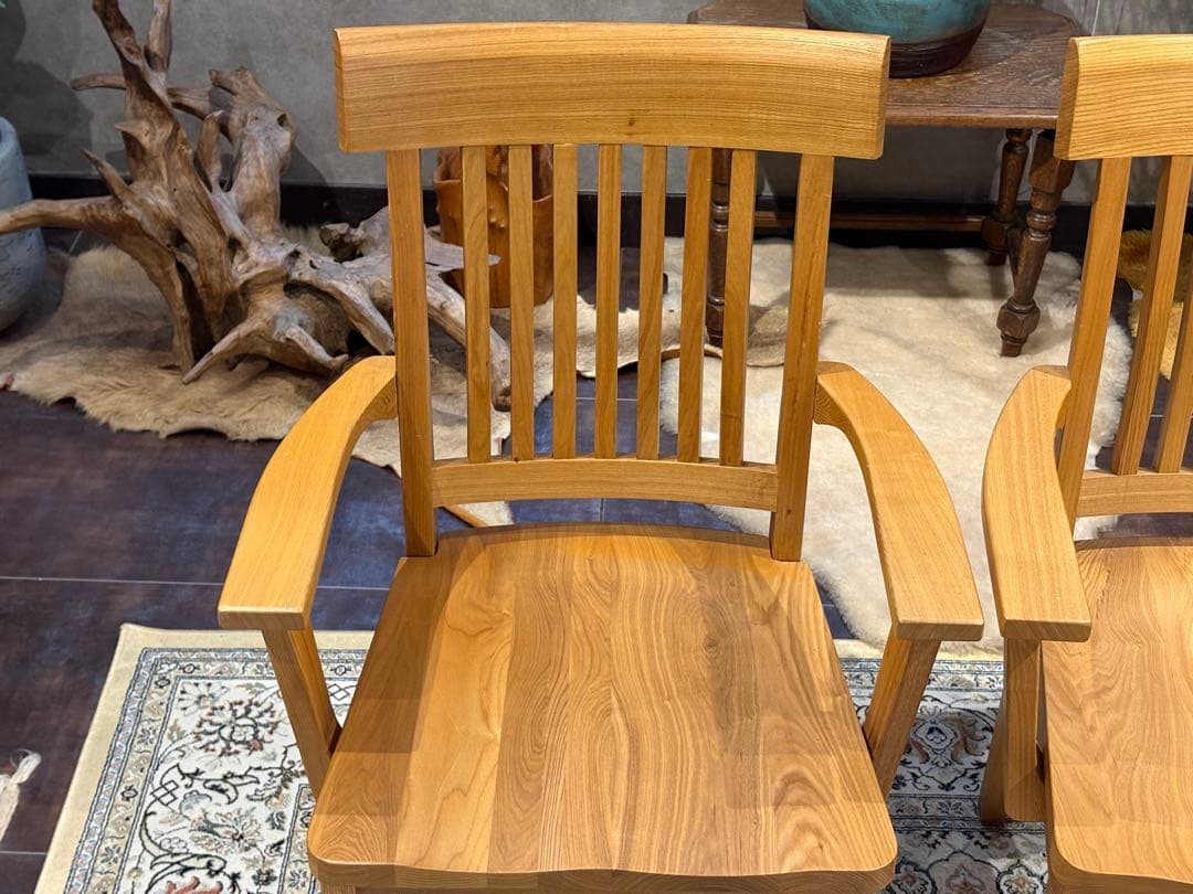 無垢材 ダイニングチェア アームチェア チェア アンティーク ヴィンテージ YZ