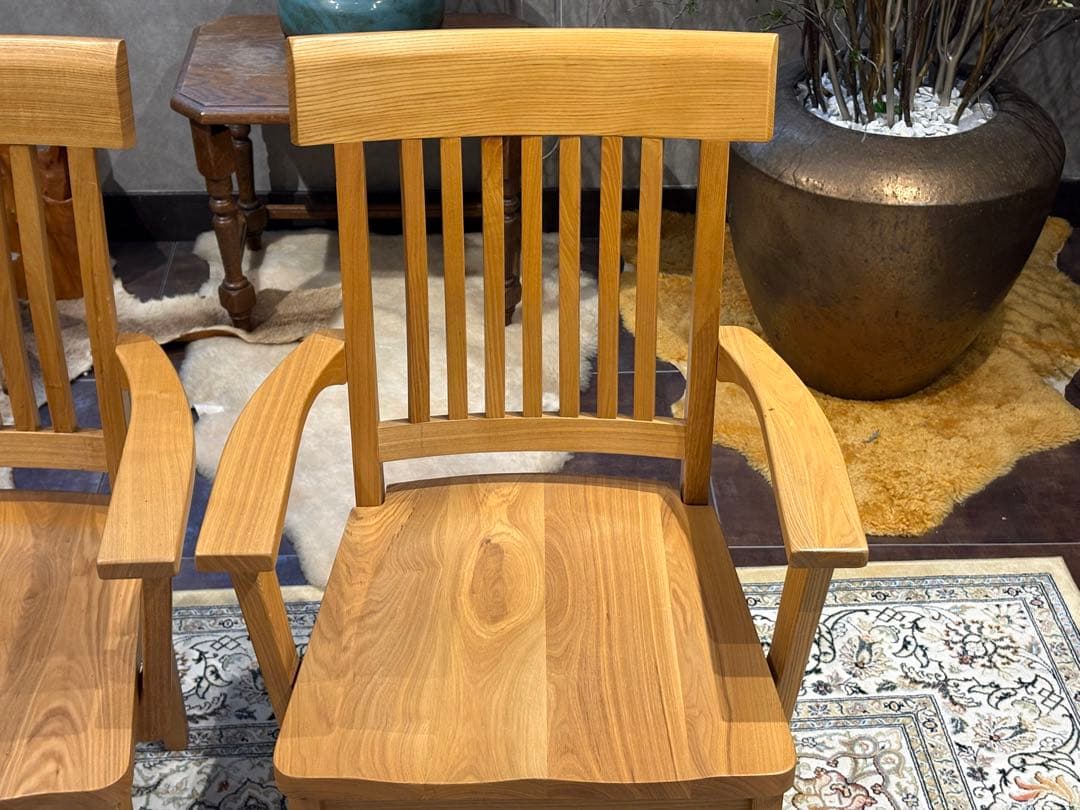 無垢材 ダイニングチェア アームチェア チェア アンティーク ヴィンテージ YZ