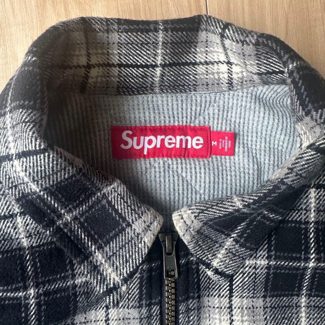ジャケット・アウター supremeThermal Lined Zip Up FlannelShirt
