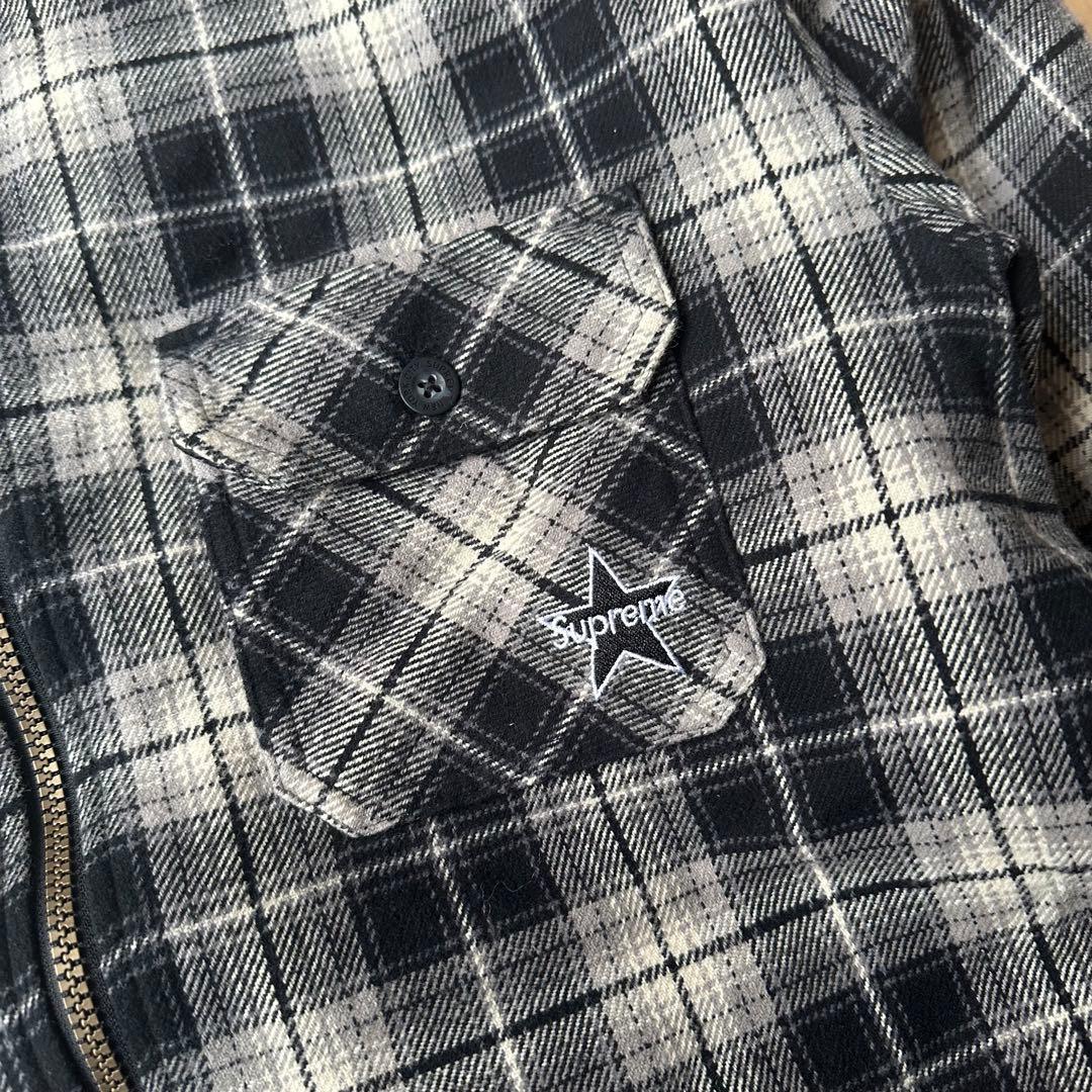 ジャケット・アウター supremeThermal Lined Zip Up FlannelShirt