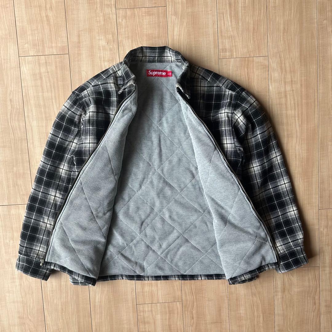ジャケット・アウター supremeThermal Lined Zip Up FlannelShirt