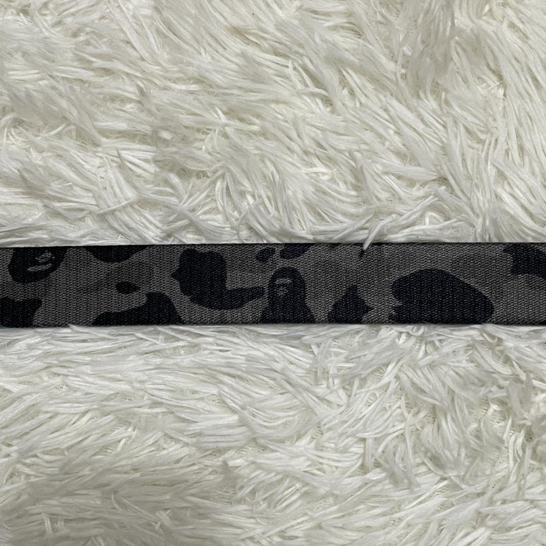 【未使用品】 エイプ BAPE　ガチャベルト　迷彩　カモフラ　グレー　星バックル