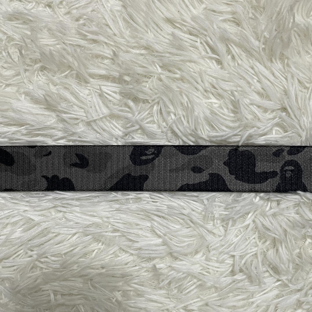 【未使用品】 エイプ BAPE　ガチャベルト　迷彩　カモフラ　グレー　星バックル
