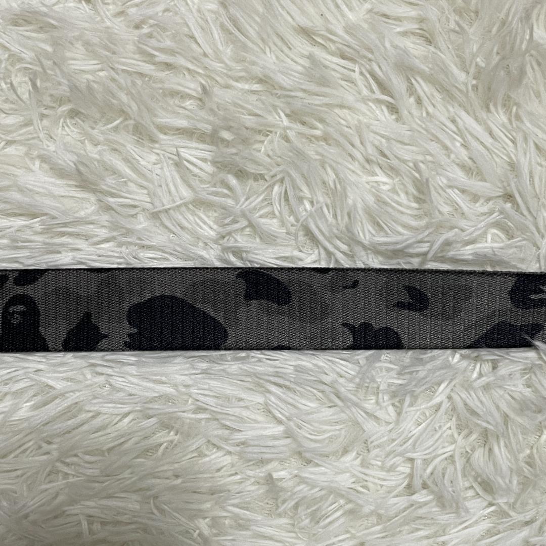 【未使用品】 エイプ BAPE　ガチャベルト　迷彩　カモフラ　グレー　星バックル