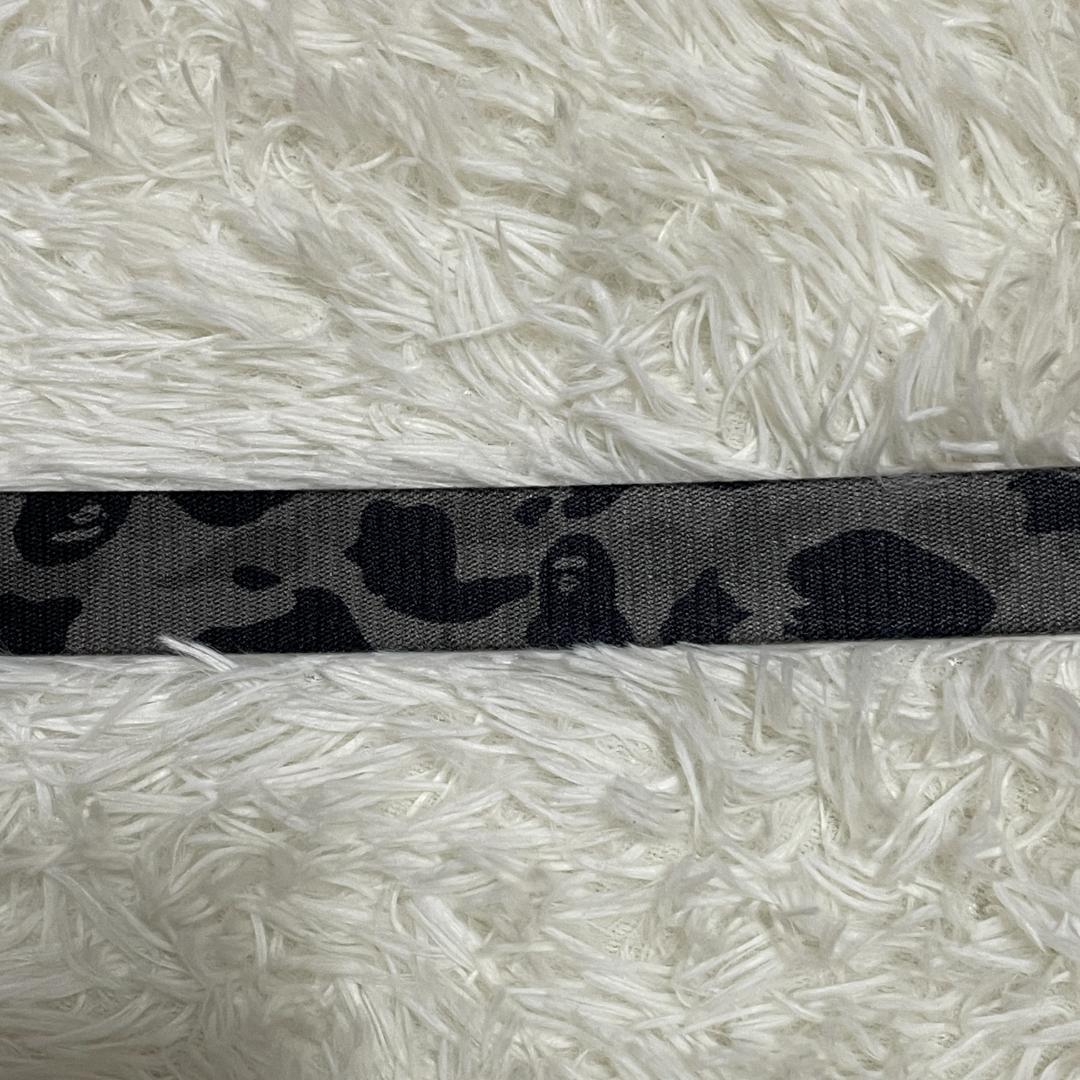 【未使用品】 エイプ BAPE　ガチャベルト　迷彩　カモフラ　グレー　星バックル