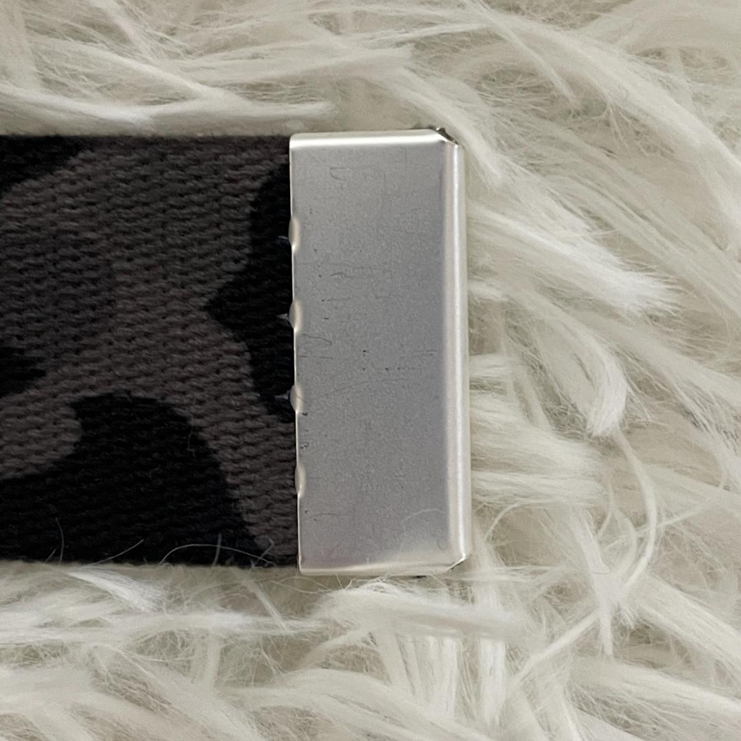 【未使用品】 エイプ BAPE　ガチャベルト　迷彩　カモフラ　グレー　星バックル