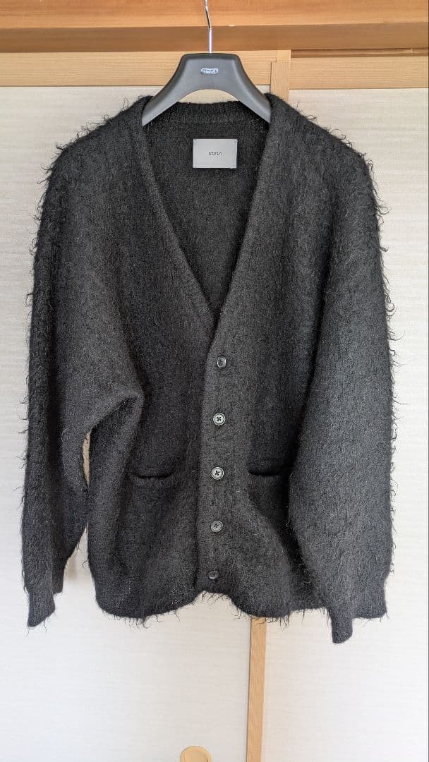 stein モヘア カーディガン ブラック