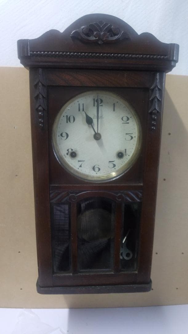 古い柱時計  ⑥