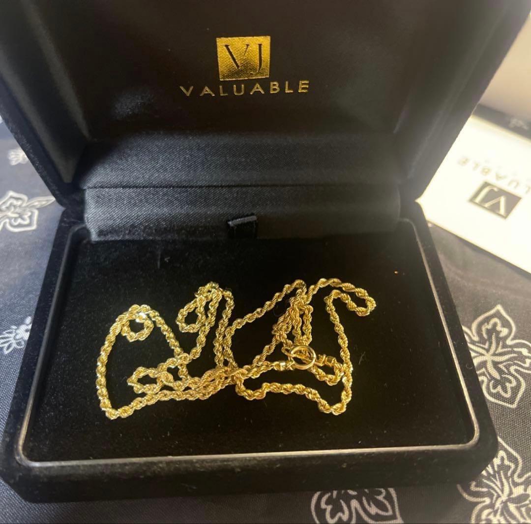 ※本日限定‼️VALUABLE 18金イエローゴールド ネックレス 50cm