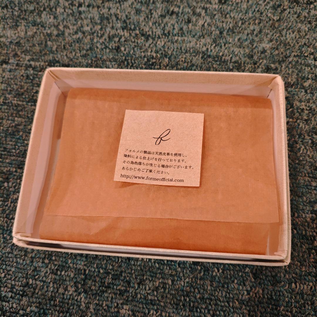 forme short wallet コードバン