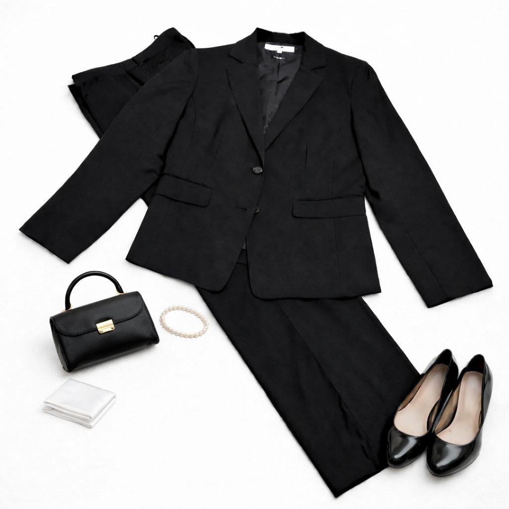 ブラックフォーマル23区 　44 2Ｌ〜3Ｌ フォーマル スーツ 美品 通勤