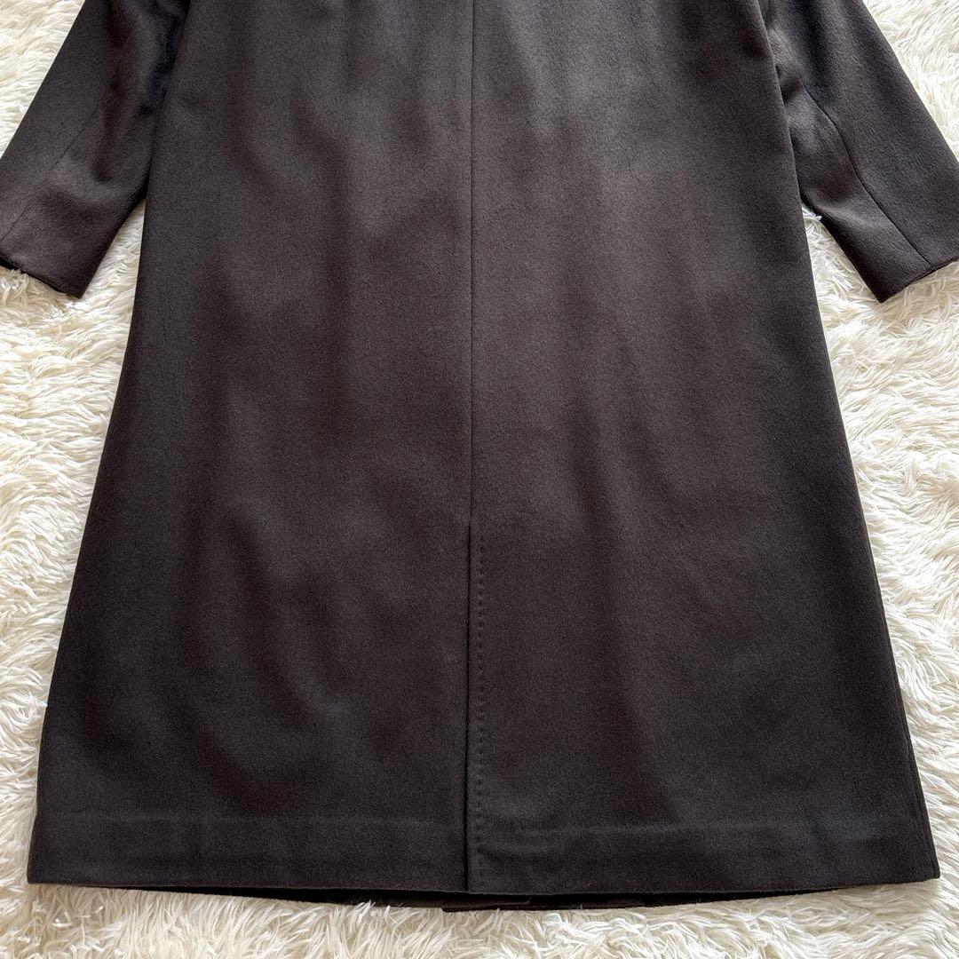 新品✨15号 3L ゼルーラ アンゴラ ウール ロングコート カーキ ゆったり