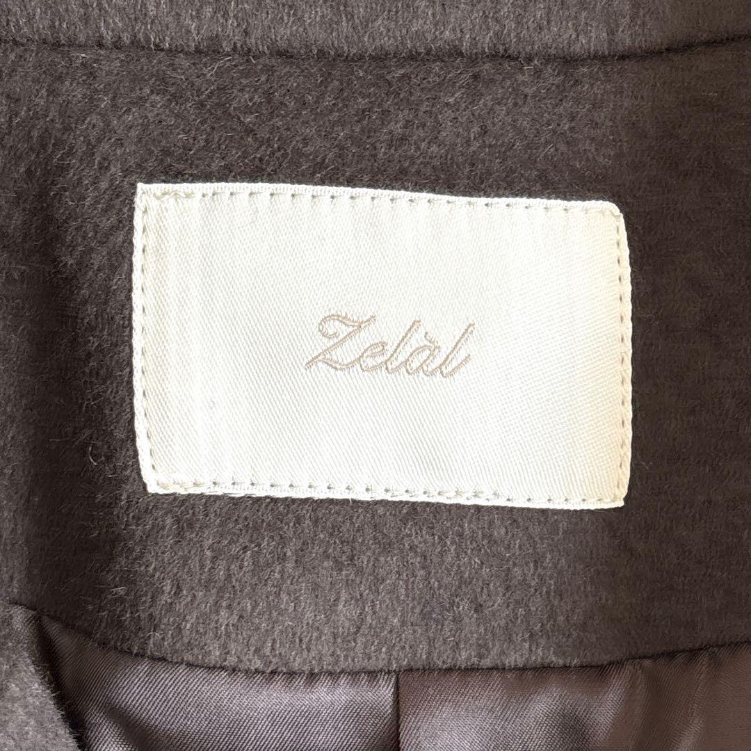 新品✨15号 3L ゼルーラ アンゴラ ウール ロングコート カーキ ゆったり