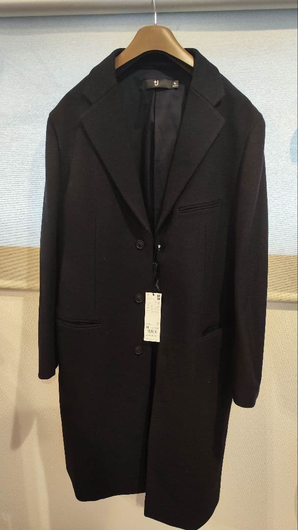 (未使用タグ付き) +J ウールブレンドチェスターコート+