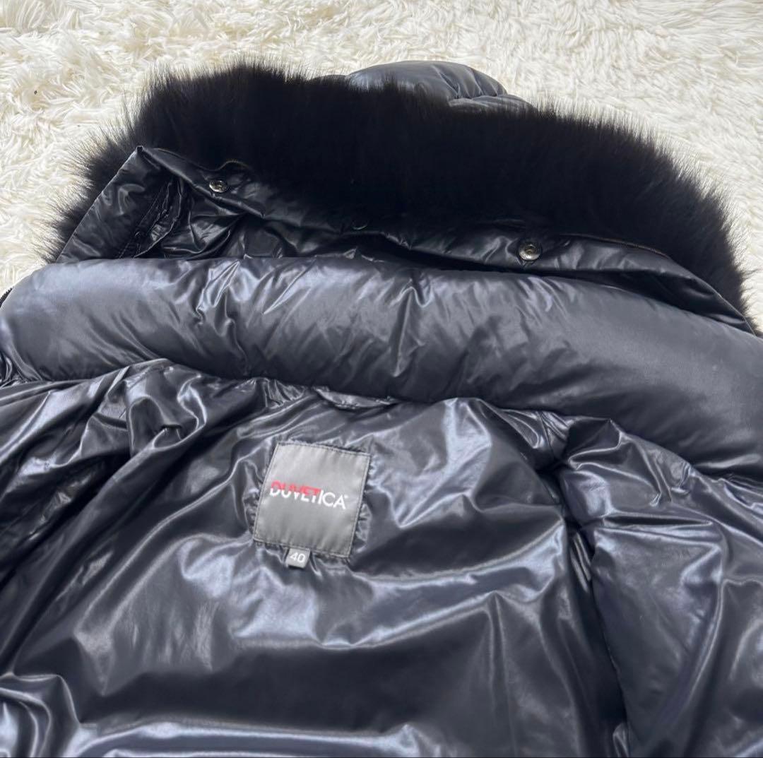【美品】40デュベティカ ダウンコート フォックスファー 2way