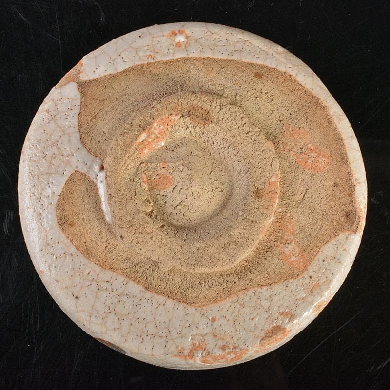 茶道具　志野焼　絵志野　茶碗　裏千家十五代鵬雲斎極め箱　M　R6825