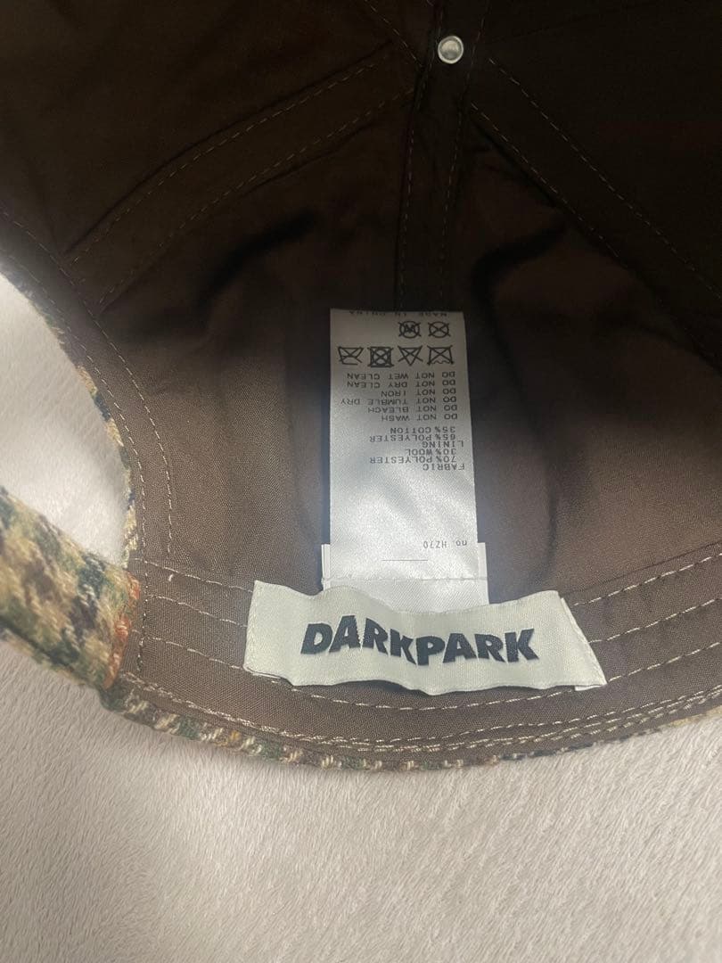 ドゥーズィエムクラス　DARKPARK ダークパーク　チェック　キャップ