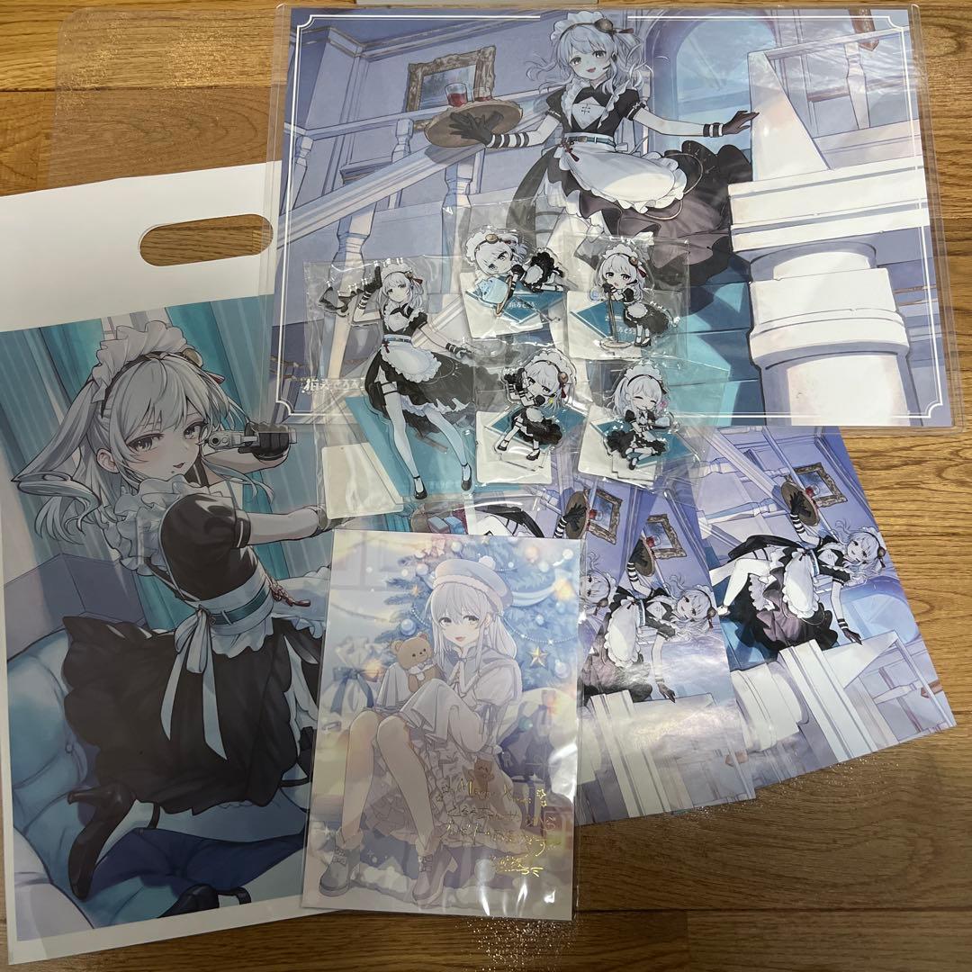 猫麦とろろ コラボカフェ グッズ デスクマット セット　アクリルスタンド