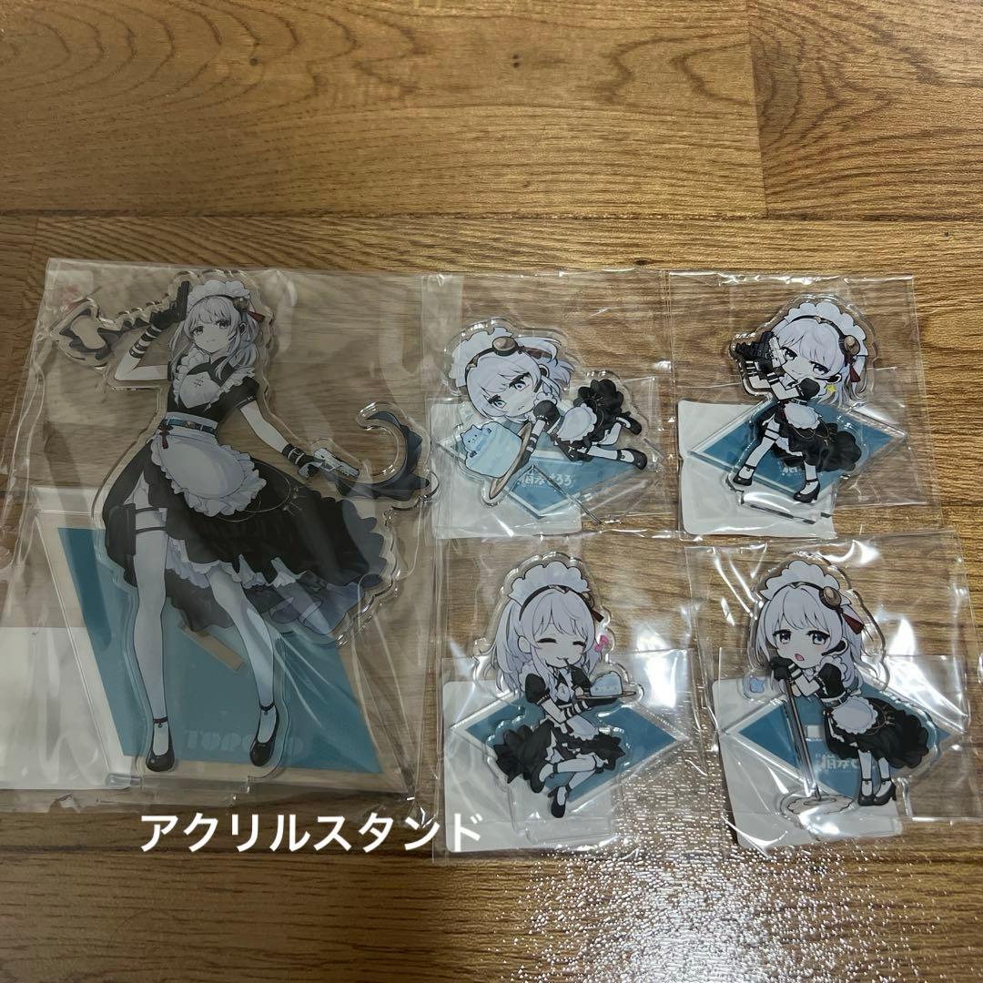 猫麦とろろ コラボカフェ グッズ デスクマット セット　アクリルスタンド