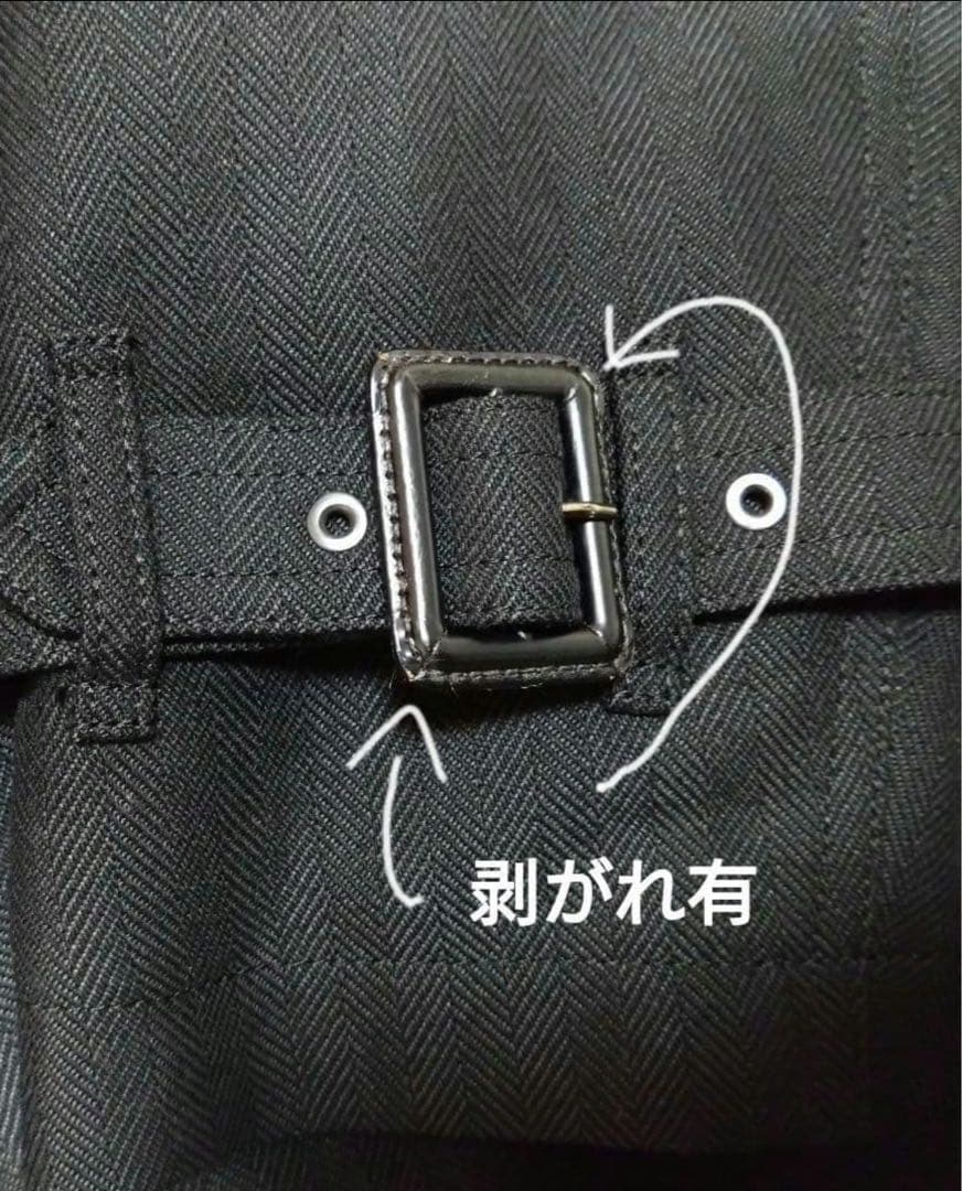 【美品】BURBERRY BLACKLABEL ウール混トレンチコート M