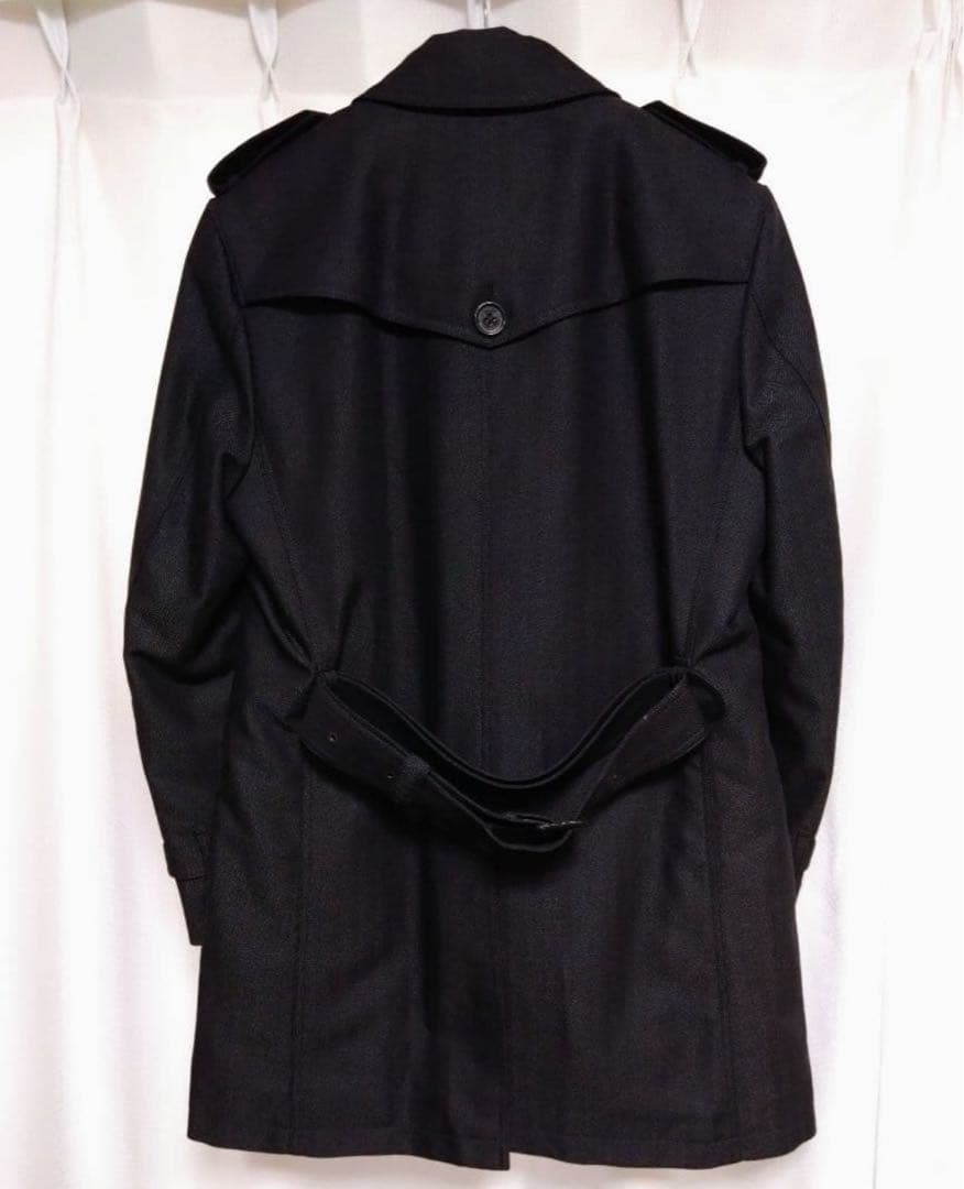 【美品】BURBERRY BLACKLABEL ウール混トレンチコート M