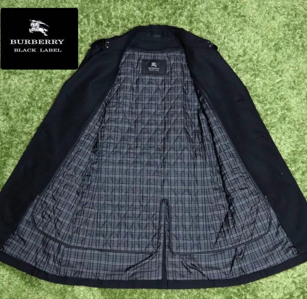 【美品】BURBERRY BLACKLABEL ウール混トレンチコート M
