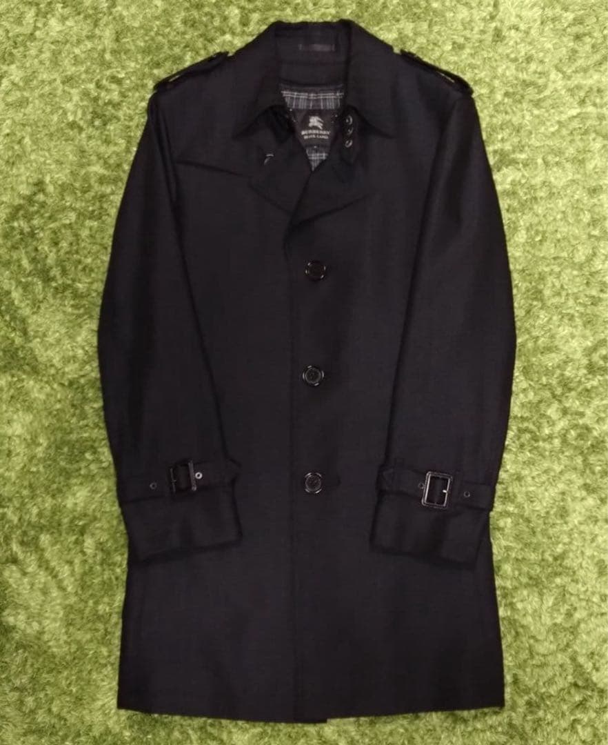 【美品】BURBERRY BLACKLABEL ウール混トレンチコート M
