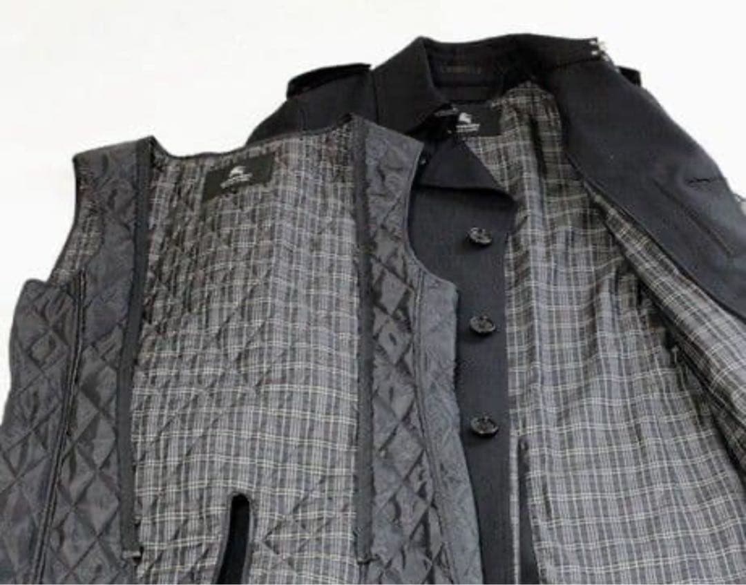 【美品】BURBERRY BLACKLABEL ウール混トレンチコート M