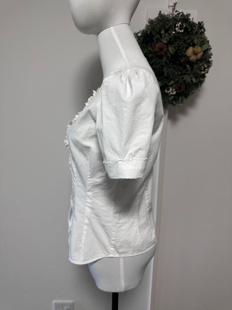 rouje paris トップス　ブラウス　シャツ　サイズ34 S相当　刺繍