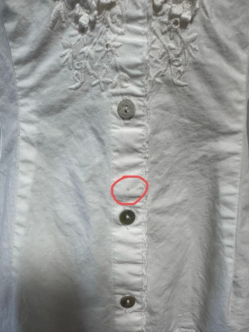 rouje paris トップス　ブラウス　シャツ　サイズ34 S相当　刺繍