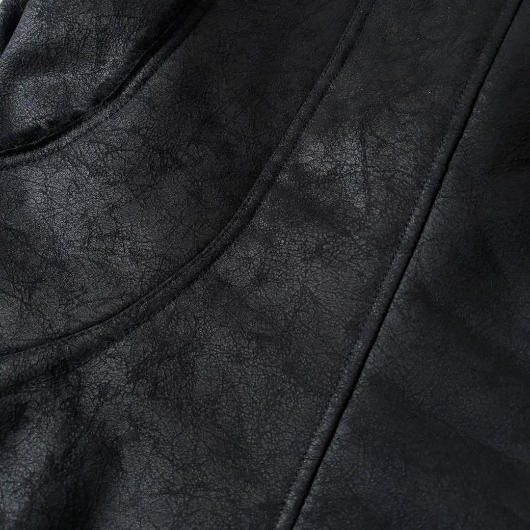 ジャケット・アウター 00s archive mouton far jacket riders y2k