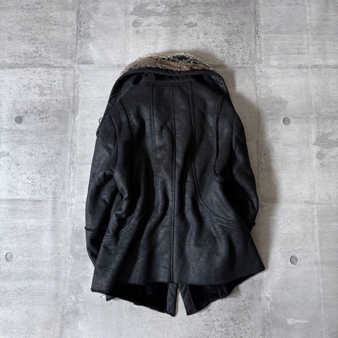 ジャケット・アウター 00s archive mouton far jacket riders y2k