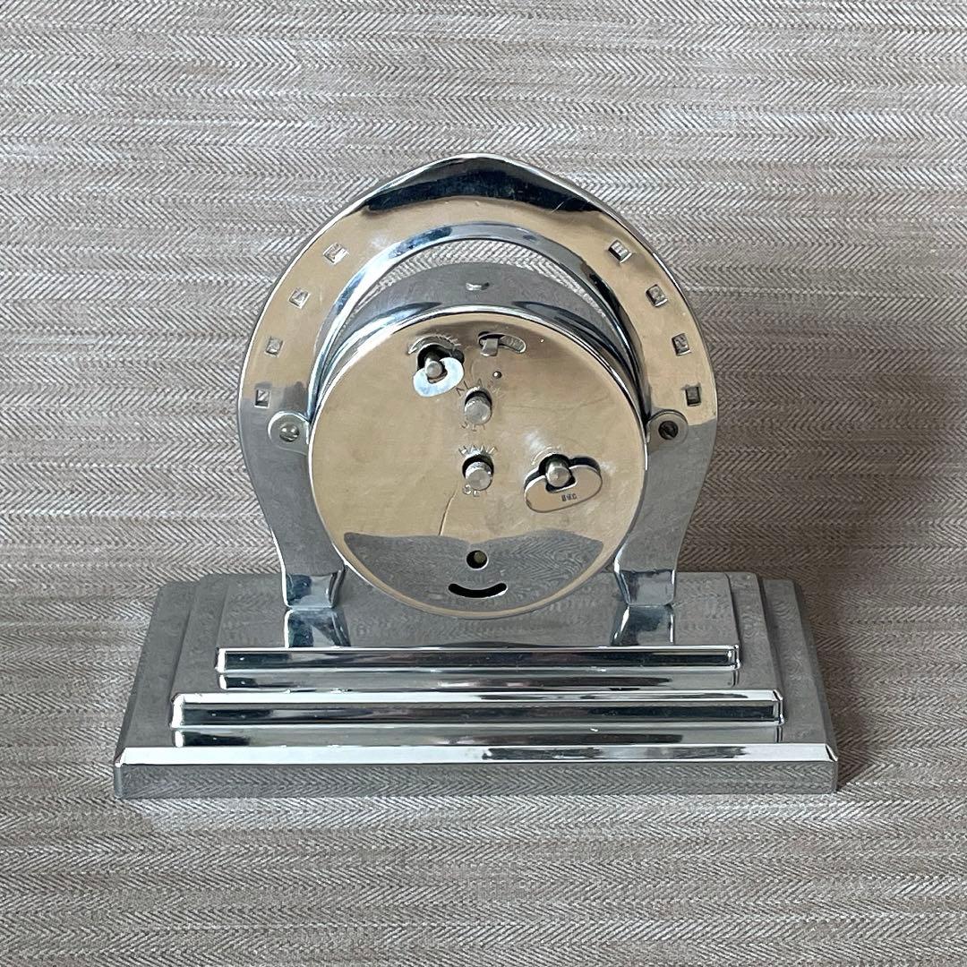 Lux ヴィンテージ 時計置物 1930年代 クローム ラックス グッドラック