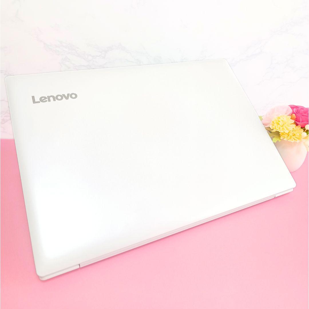 オシャレホワイト❣️すぐ使える薄型ノートパソコン✨️初心者さん✨️快適SSD✨️