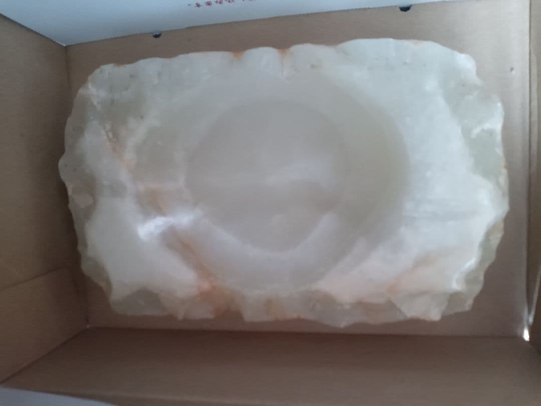 天然オニキス 重厚 灰皿 魔除け パワーストーン 8月誕生石 インテリア雑貨