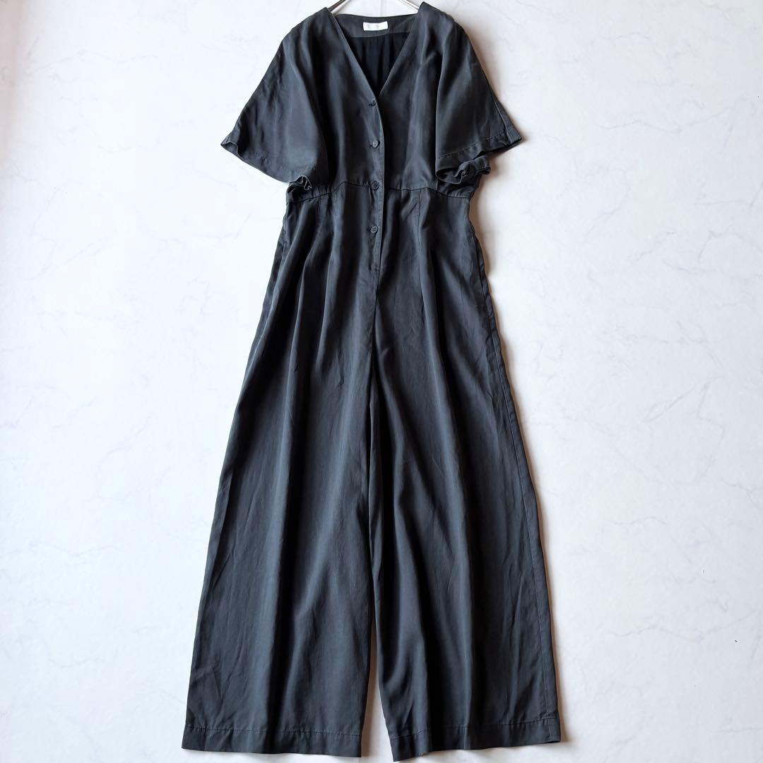 美品✨Ballsey セルロースツイル オールインワン チャコールグレー 36