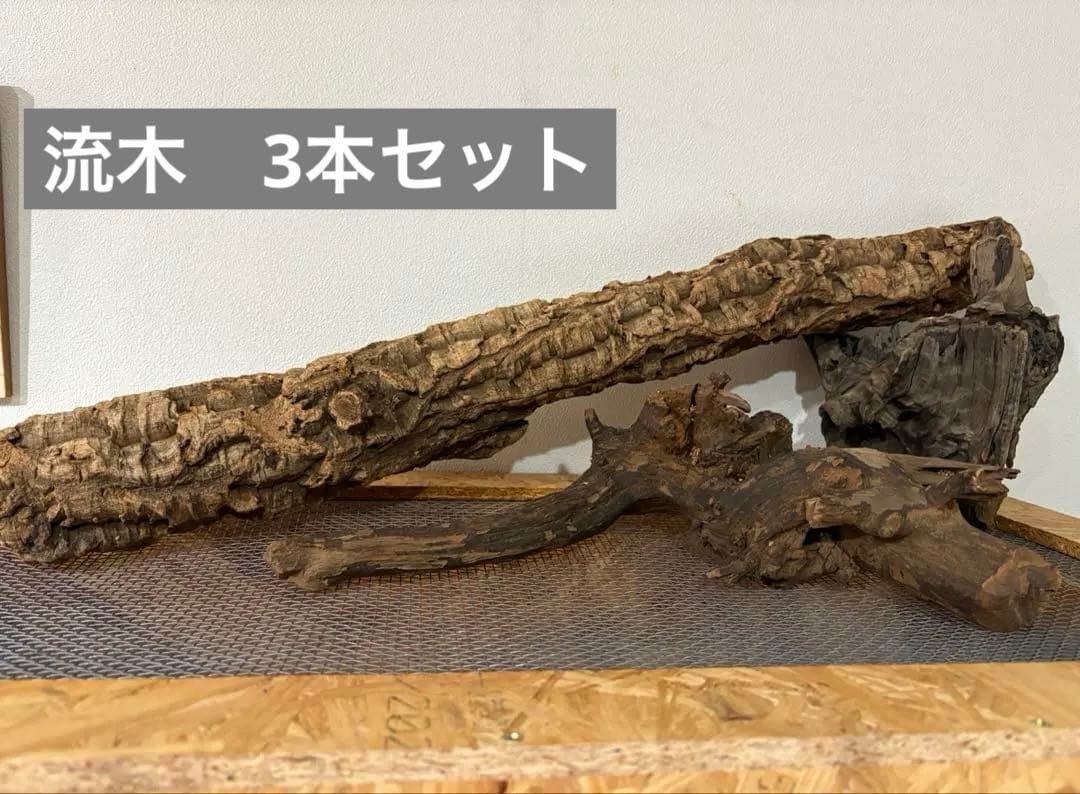 流木 水槽 爬虫類　レイアウト用品　3サイズセット
