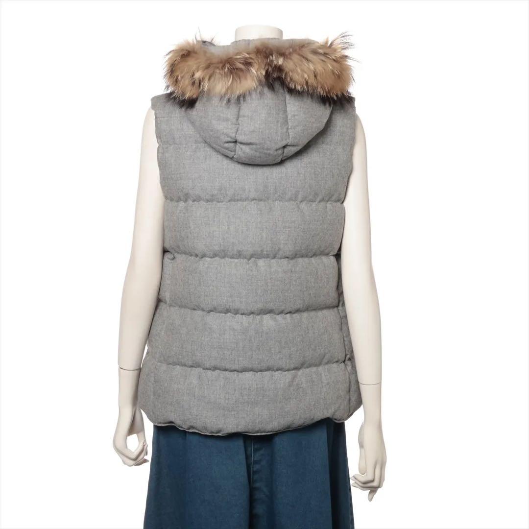 タトラス ウール ダウンベスト 04 グレー MTA13A4188 カシミヤ混