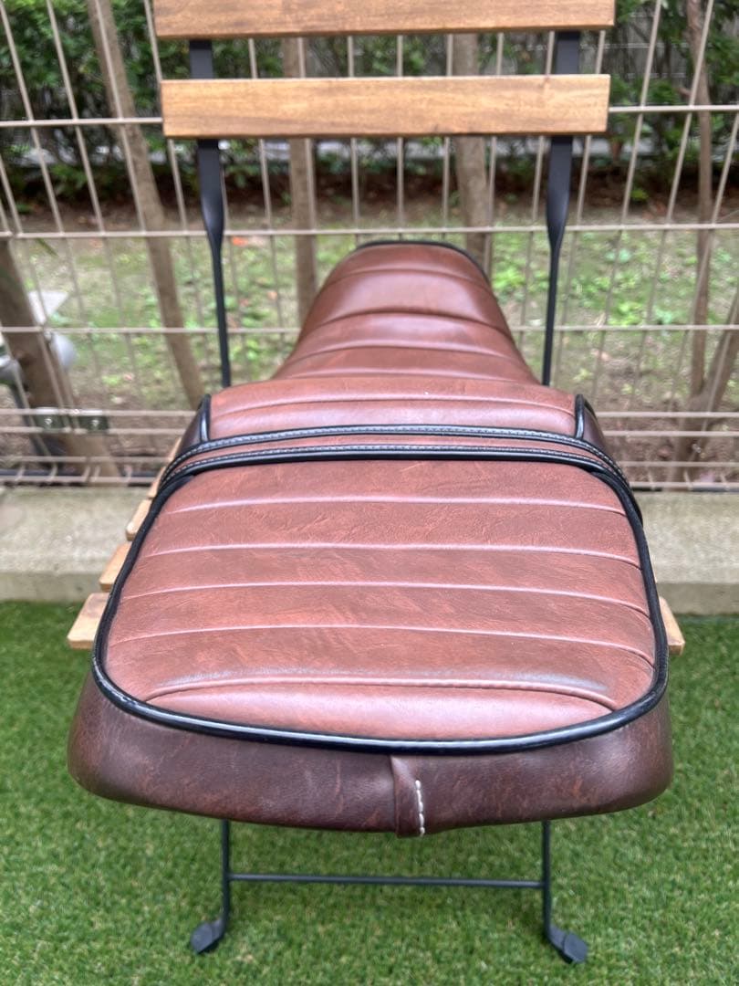 ZRX400 タックロール　シート　茶色