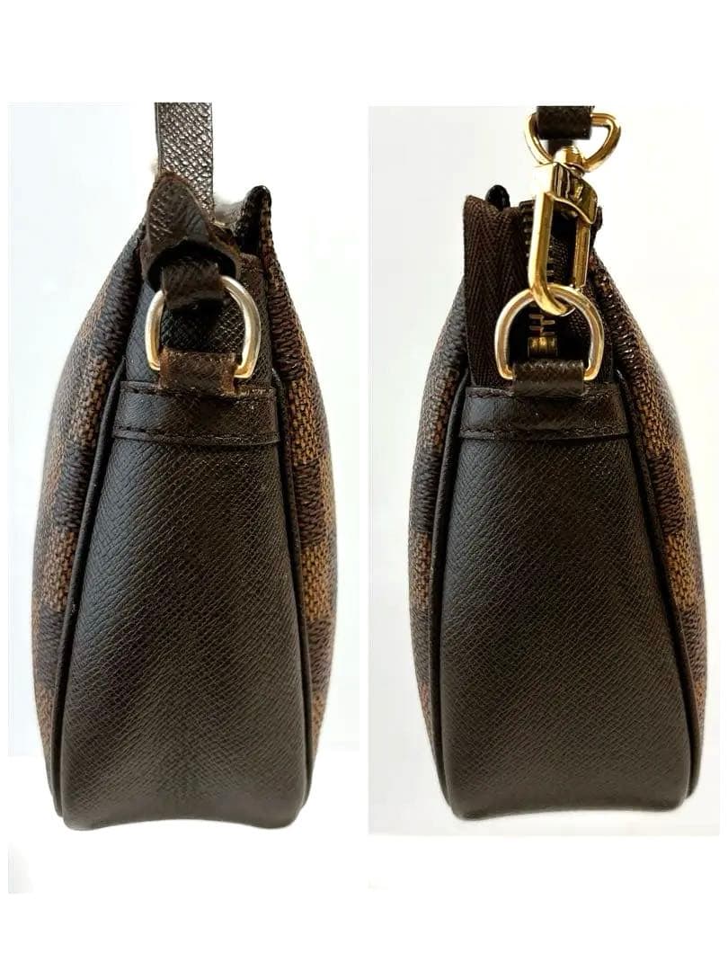 ルイヴィトンダミエ　トゥルースメイクアップ　アクセサリーポーチ　ミニバッグ