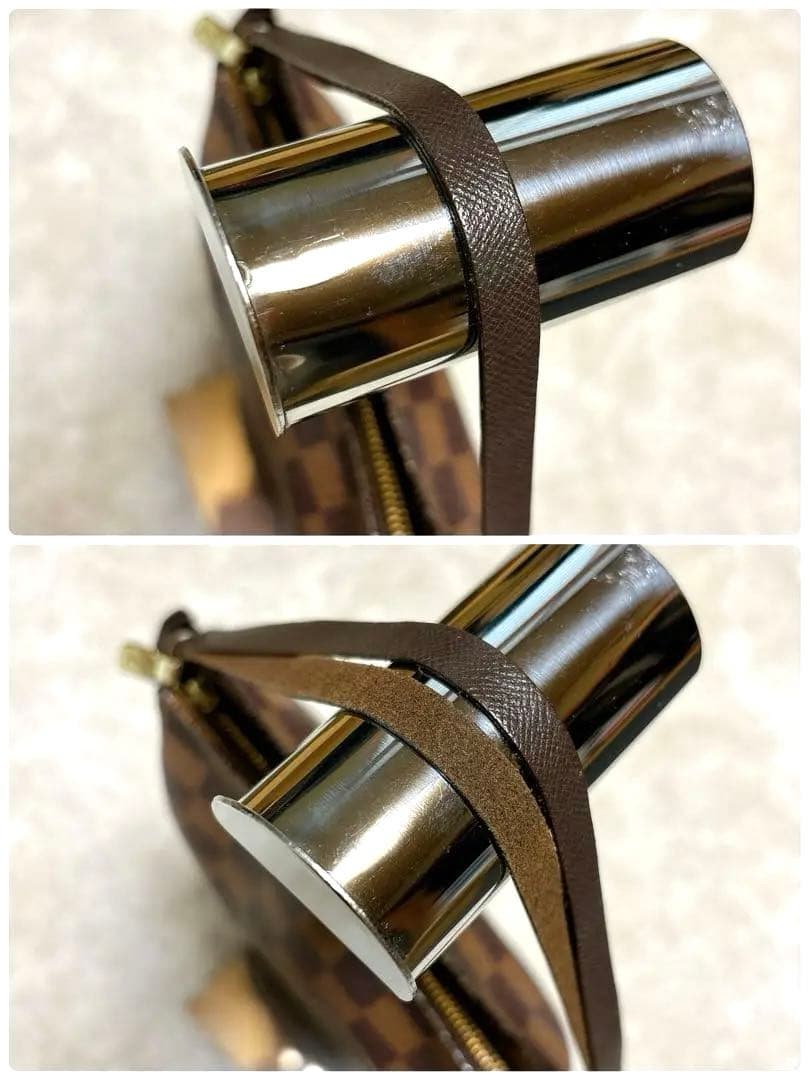 ルイヴィトンダミエ　トゥルースメイクアップ　アクセサリーポーチ　ミニバッグ