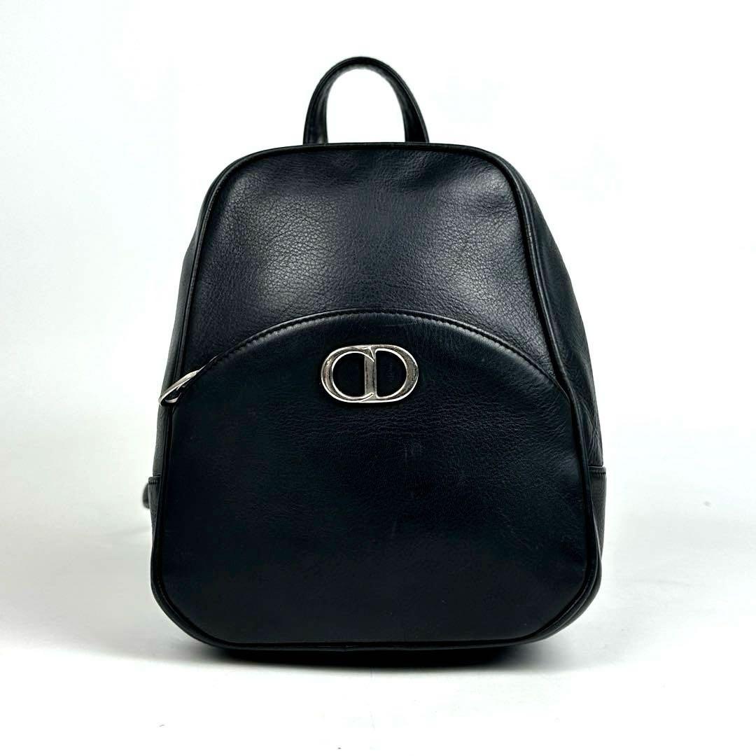 【美品】ディオール　リュック　CD　アイコン　シルバー金具　カナージュ　レザー